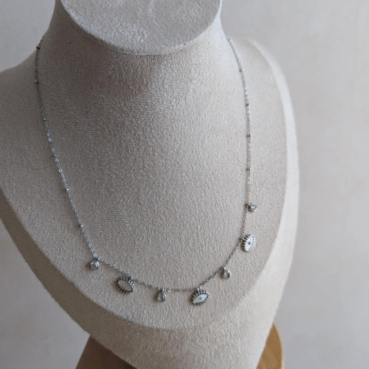 Collier oeil protecteur et strass