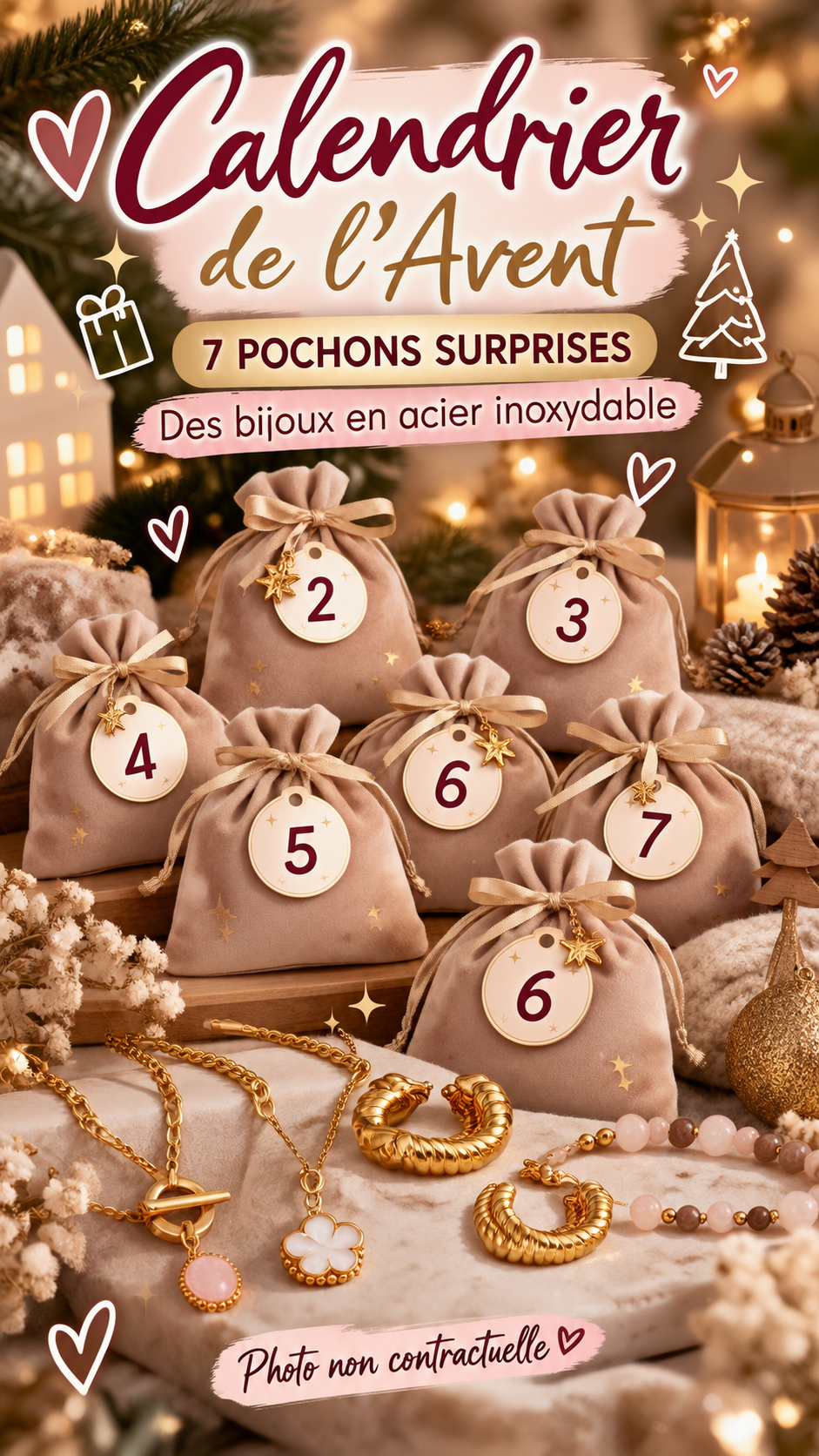 Calendrier de l’après 7 cases Expédition à partir du 18/11/2026