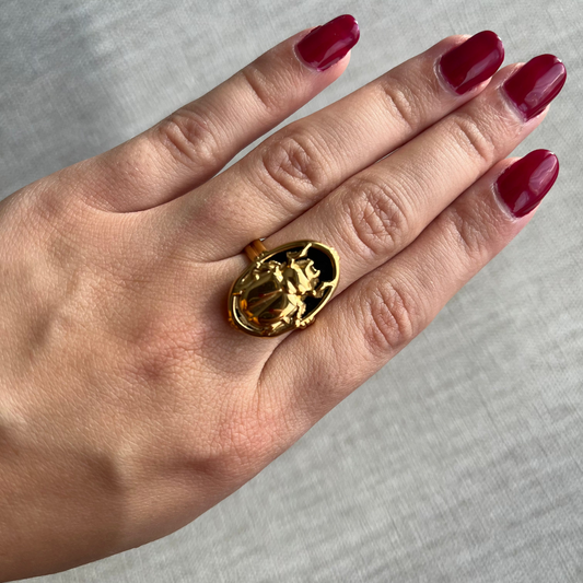 Bague scarabée