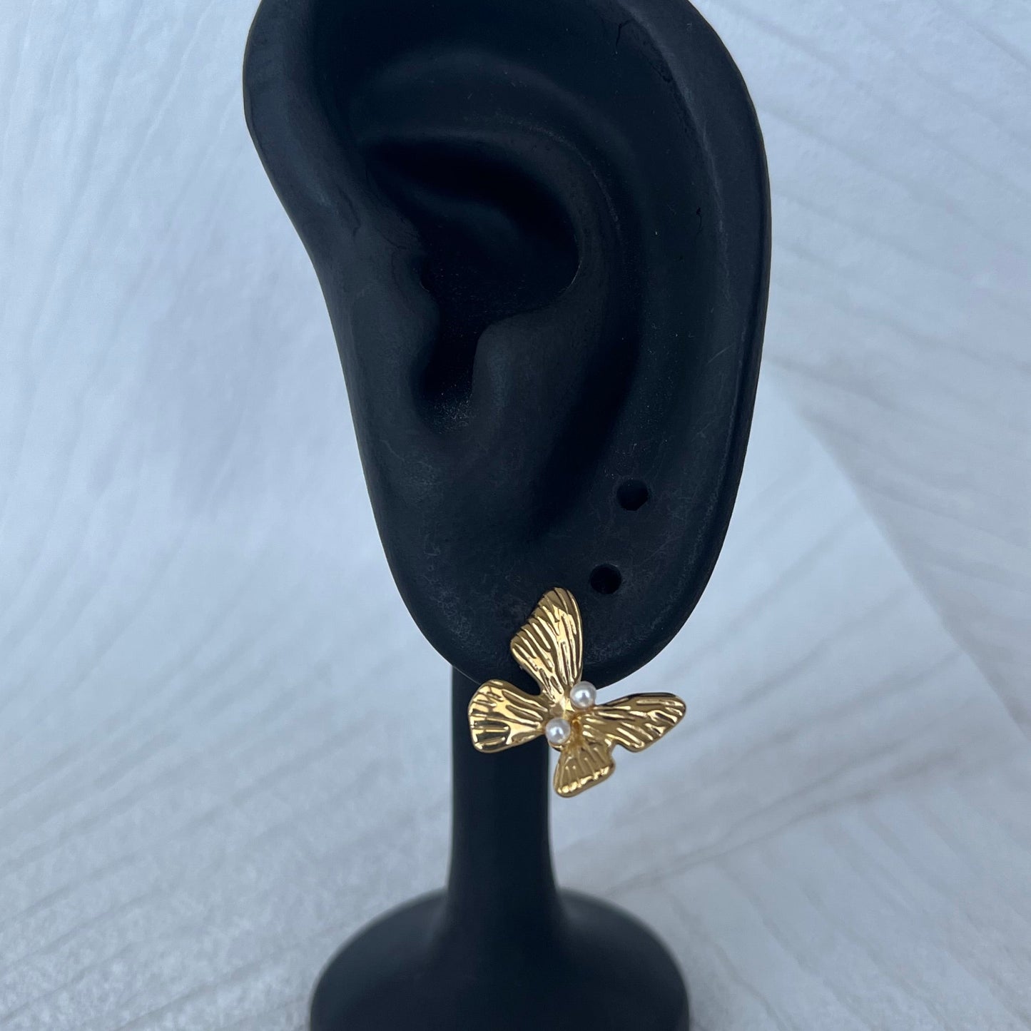 Boucles d’oreilles Ailes d’or