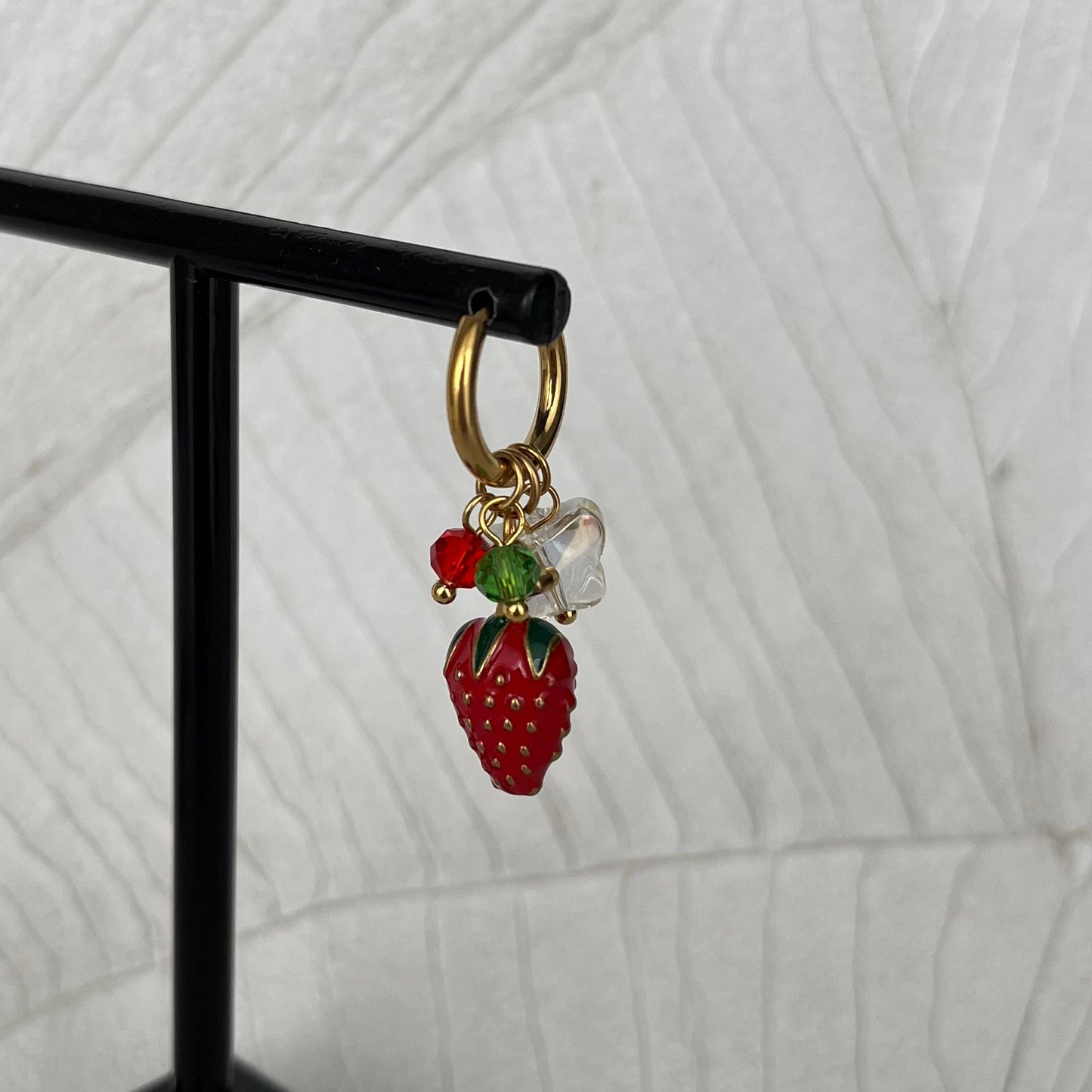 Boucles d’oreilles Fraise