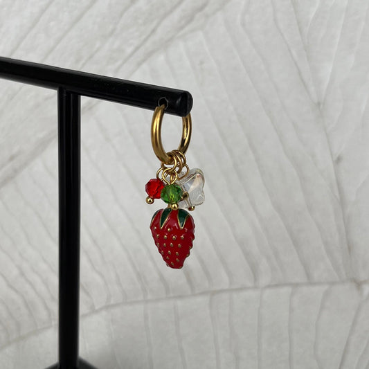 Boucles d’oreilles Fraise