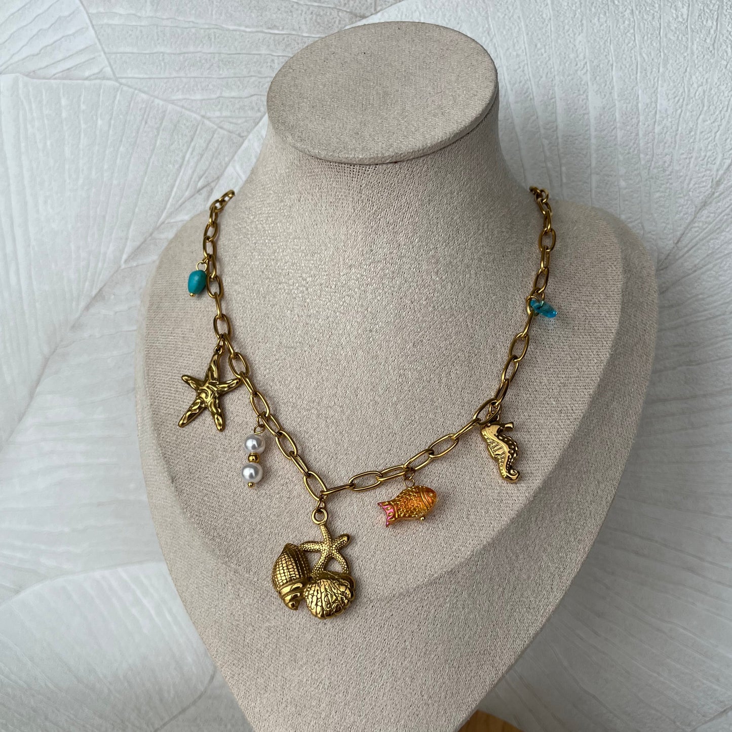 Collier Océan bleue