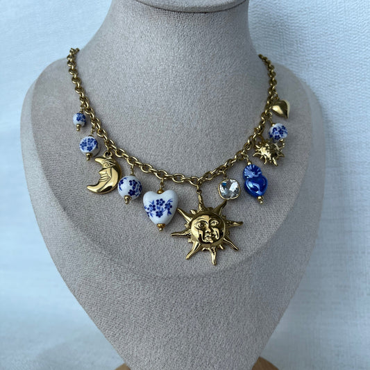Collier Sunshine porcelaine