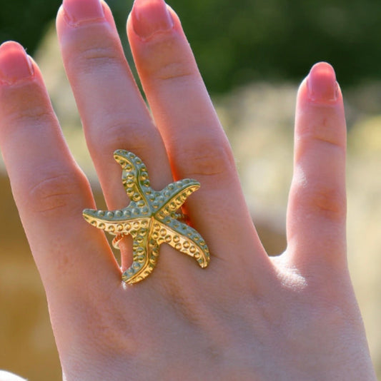 Bague étoile de mer XL
