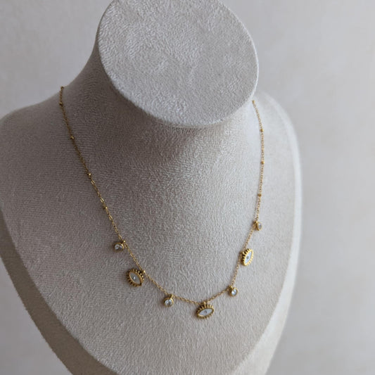 Collier oeil protecteur et strass